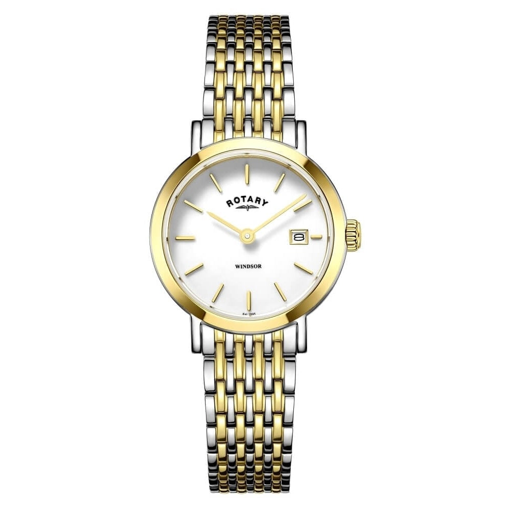 Womens Two Tone Windsor bracelet Watch