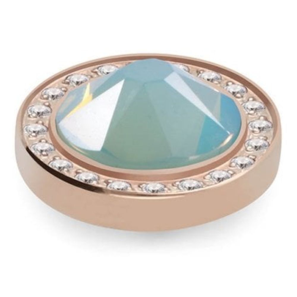 10.5mm Interchangeable Canino Deluxe Pacific Opal Crystal Top in RG