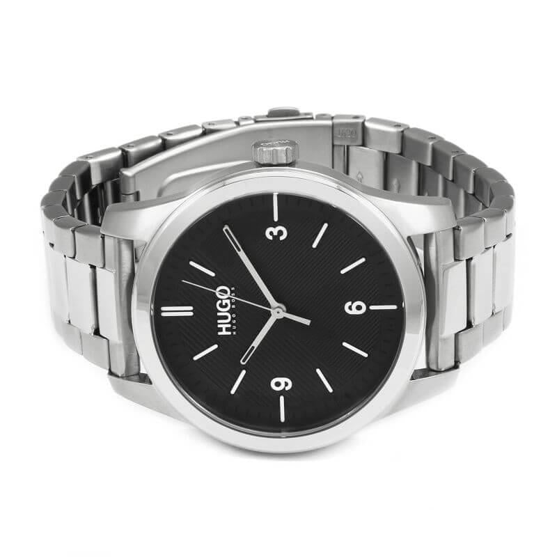 CREATE Black Dial Stainless Steel Bracelet Watch