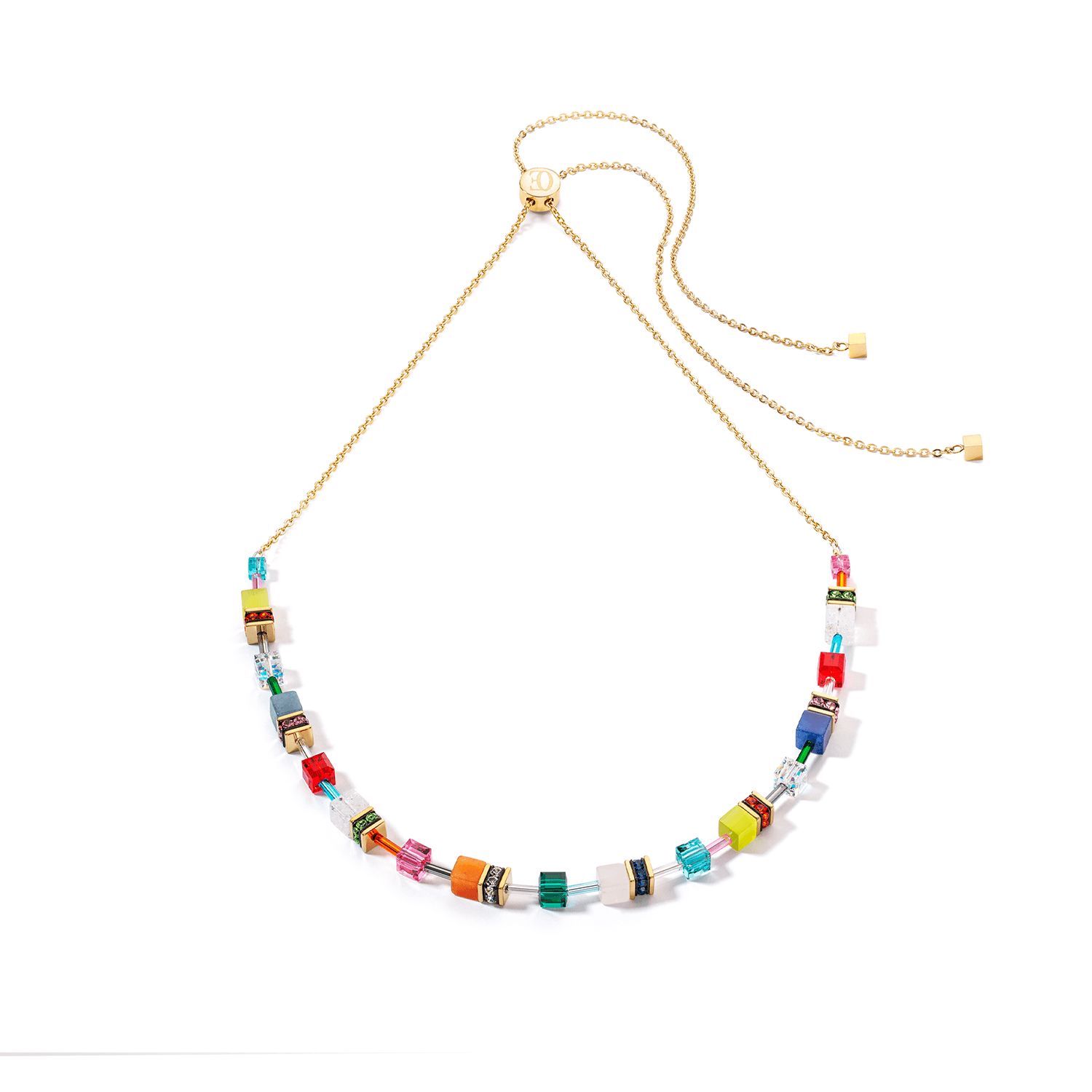 GeoCUBE Multicolour Expressive Necklace