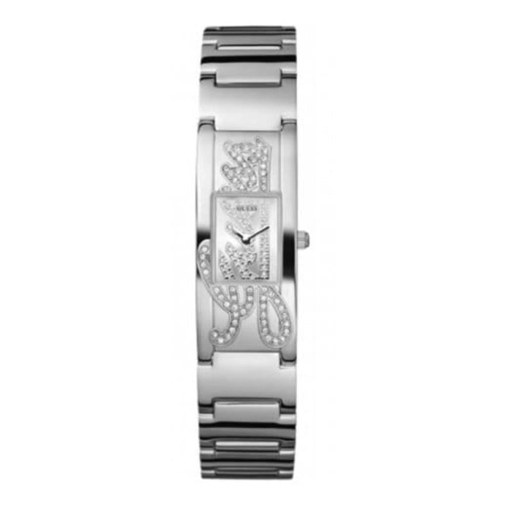 Ladies Mini Autograph Stone Encrusted Polished Bracelet Watch