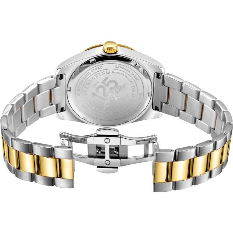 Henley Quartz Sapphire Blue Dial Two-Tone Watch