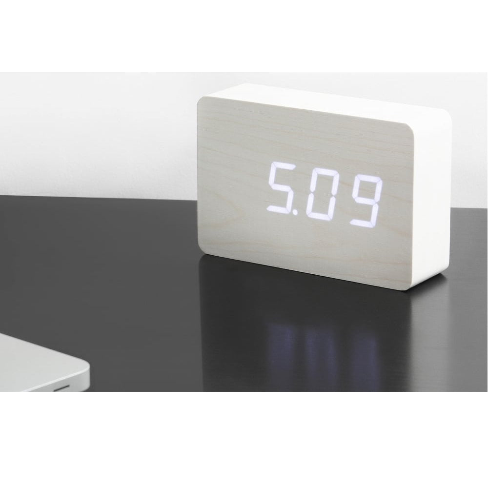 Brick White Click Clock/White LED