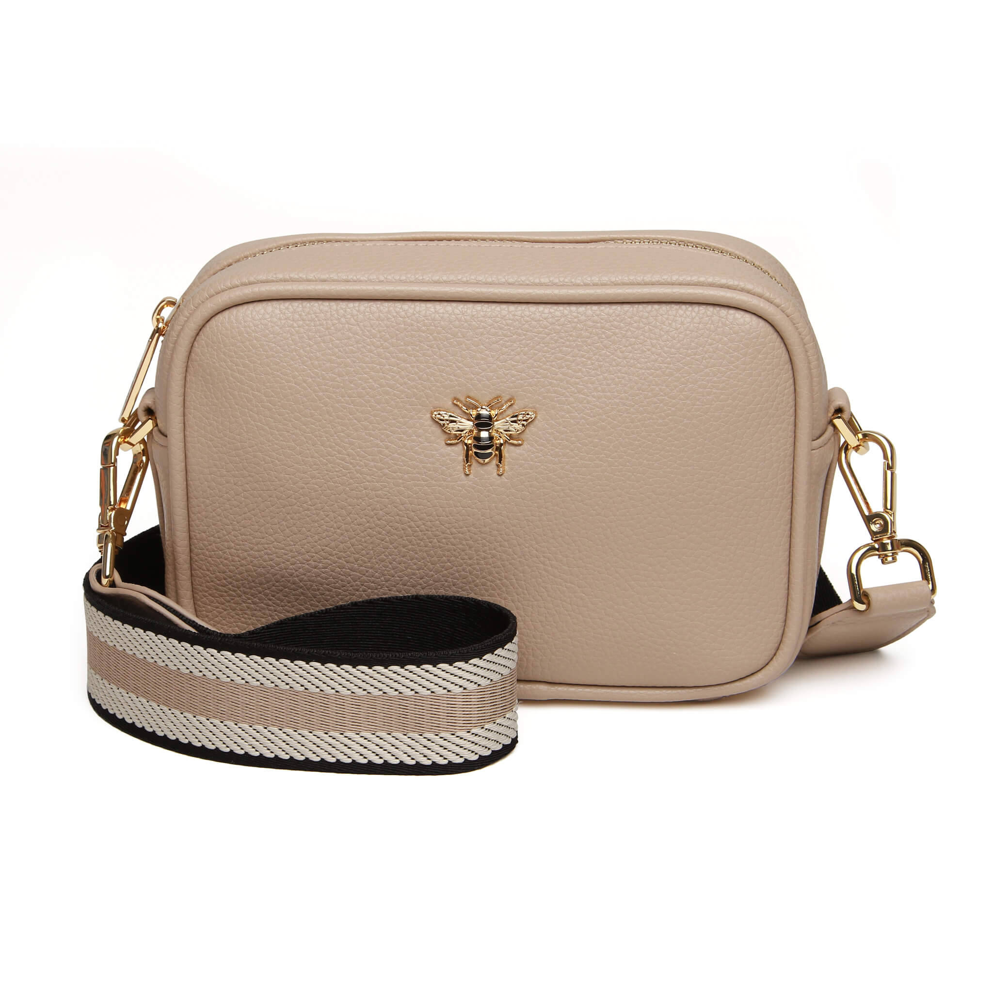 Mini Mayfair W Webbing Strap Bag In Stone