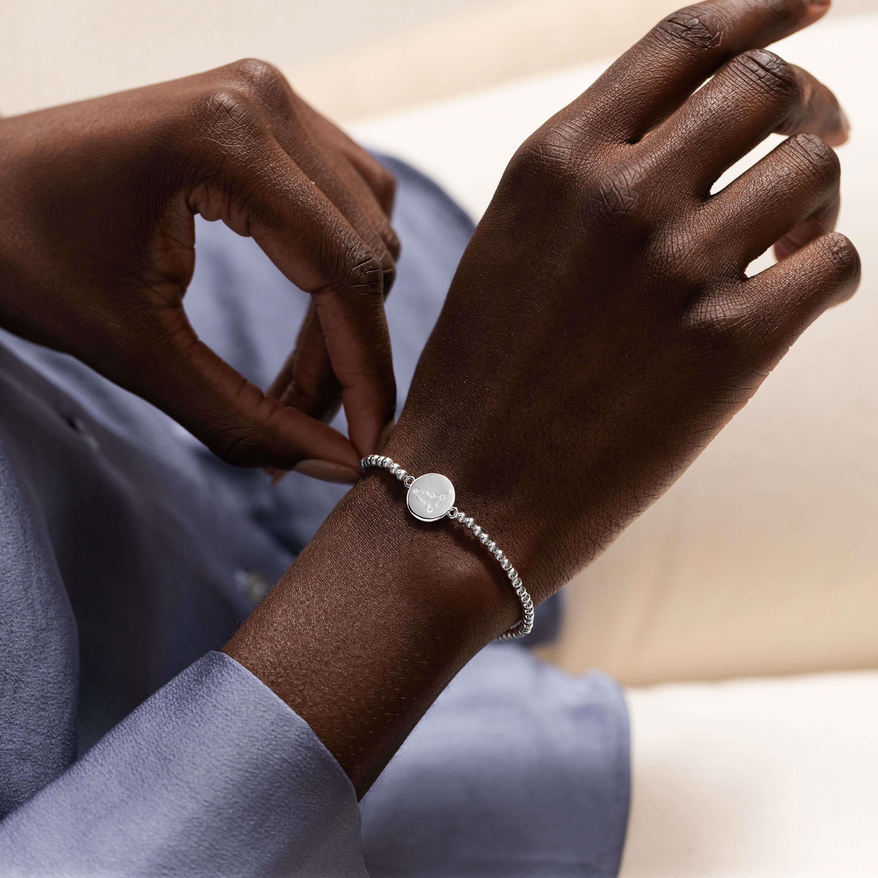 A Little | Capricorn | Silver | Bracelet | 17.5cm Stretch