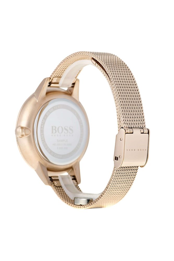 Symphony Gold Plated Grey Multifunctional Dial Ladies Watch