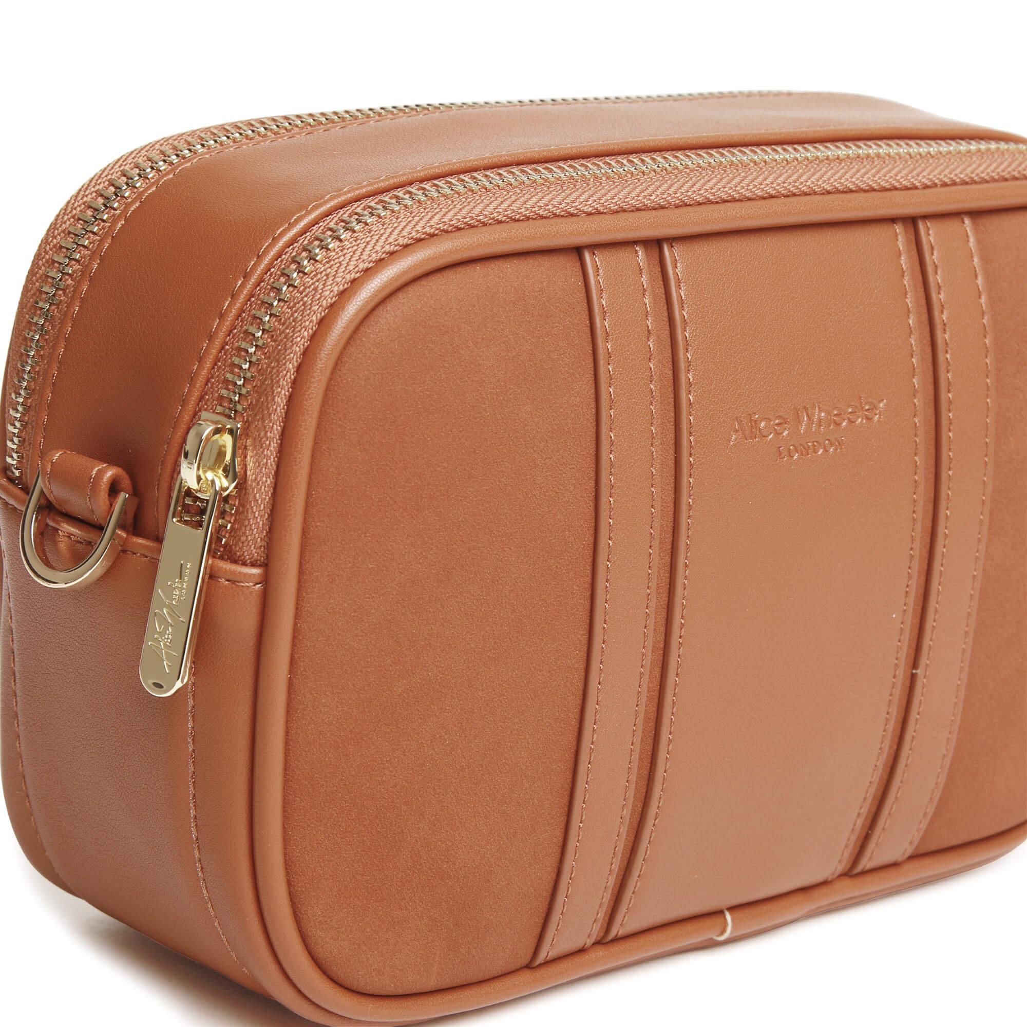Madrid Cross Body Bag In Tan