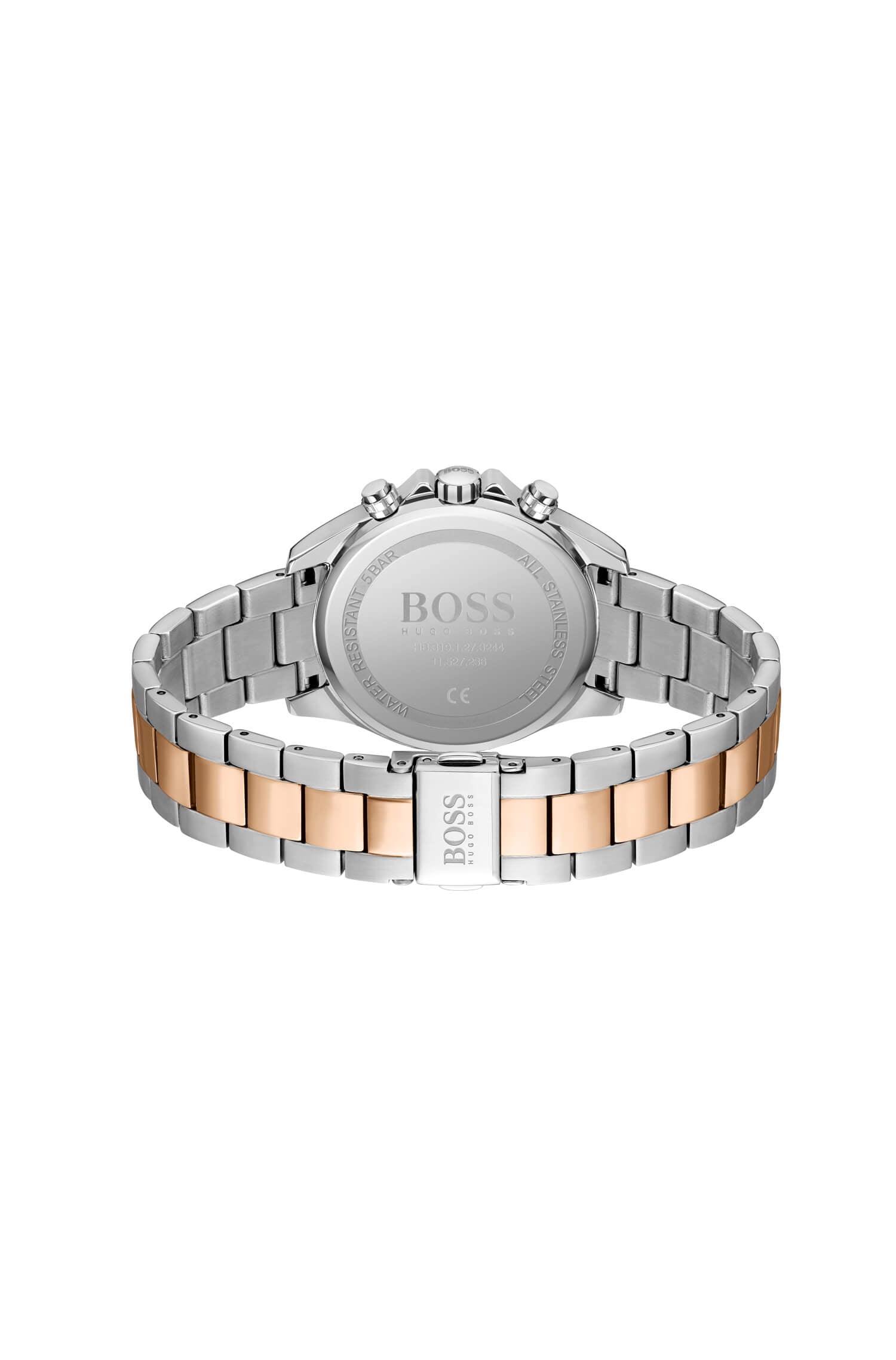 Novia Two Tone Rose Gold, Brown Chronograph Dial Ladies Watch
