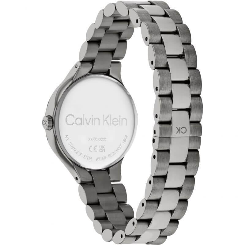 Linked Grey Sunray Dial Black PVD Bracelet Strap Ladies Watch