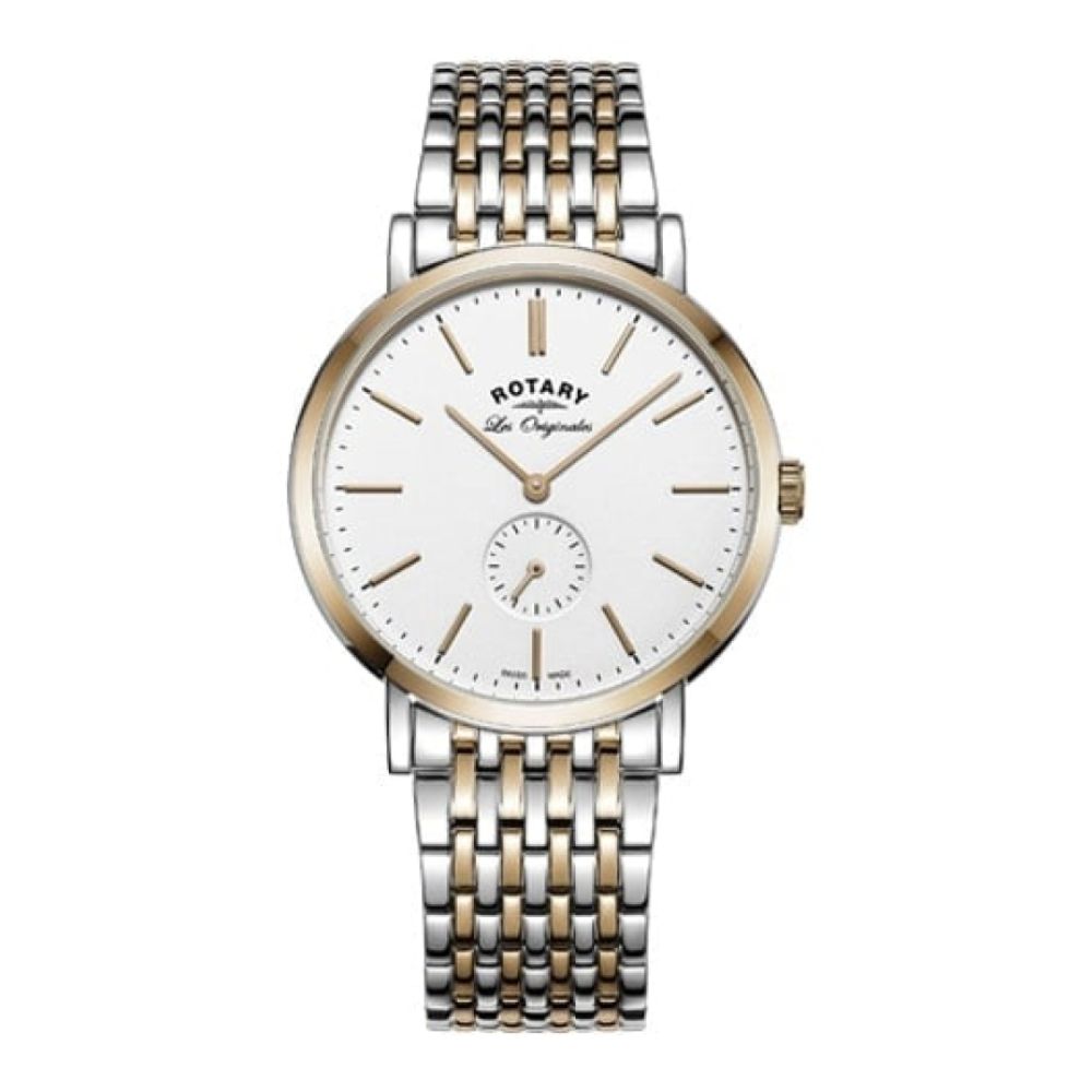 Les Originales Chrome and Rose Gold Bracelet Watch