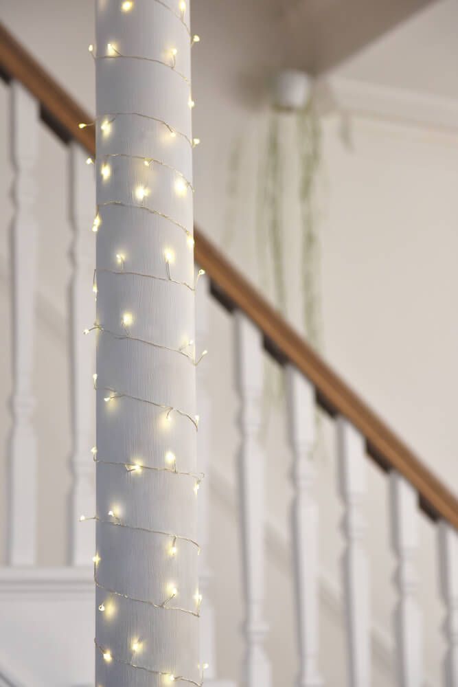 Cluster Silver 300 LED Light Chain - Mains Power