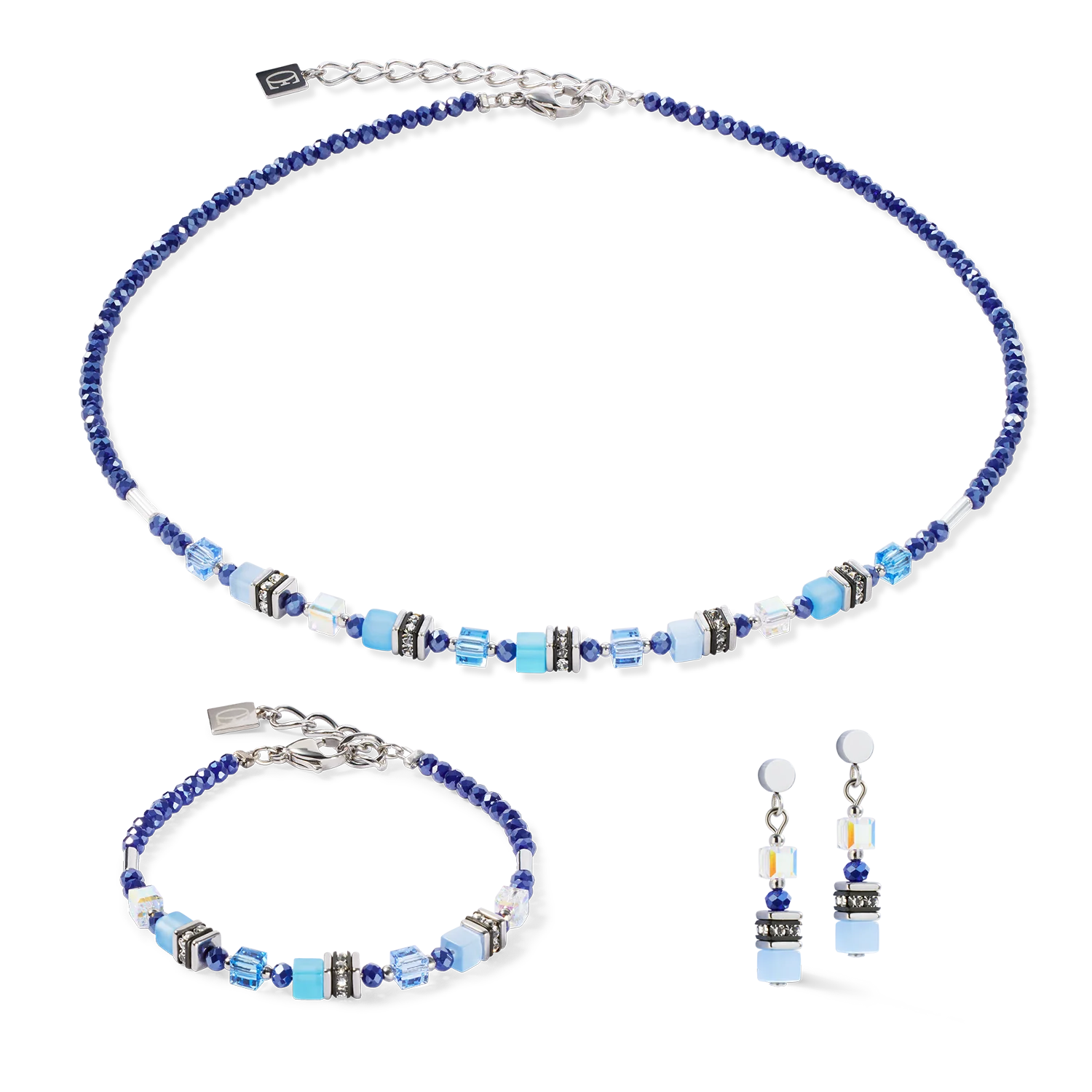 Mini Cubes Blue Bracelet