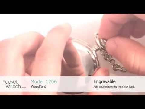 Chrome Plated Mechanical Half Hunter Pocket Watch