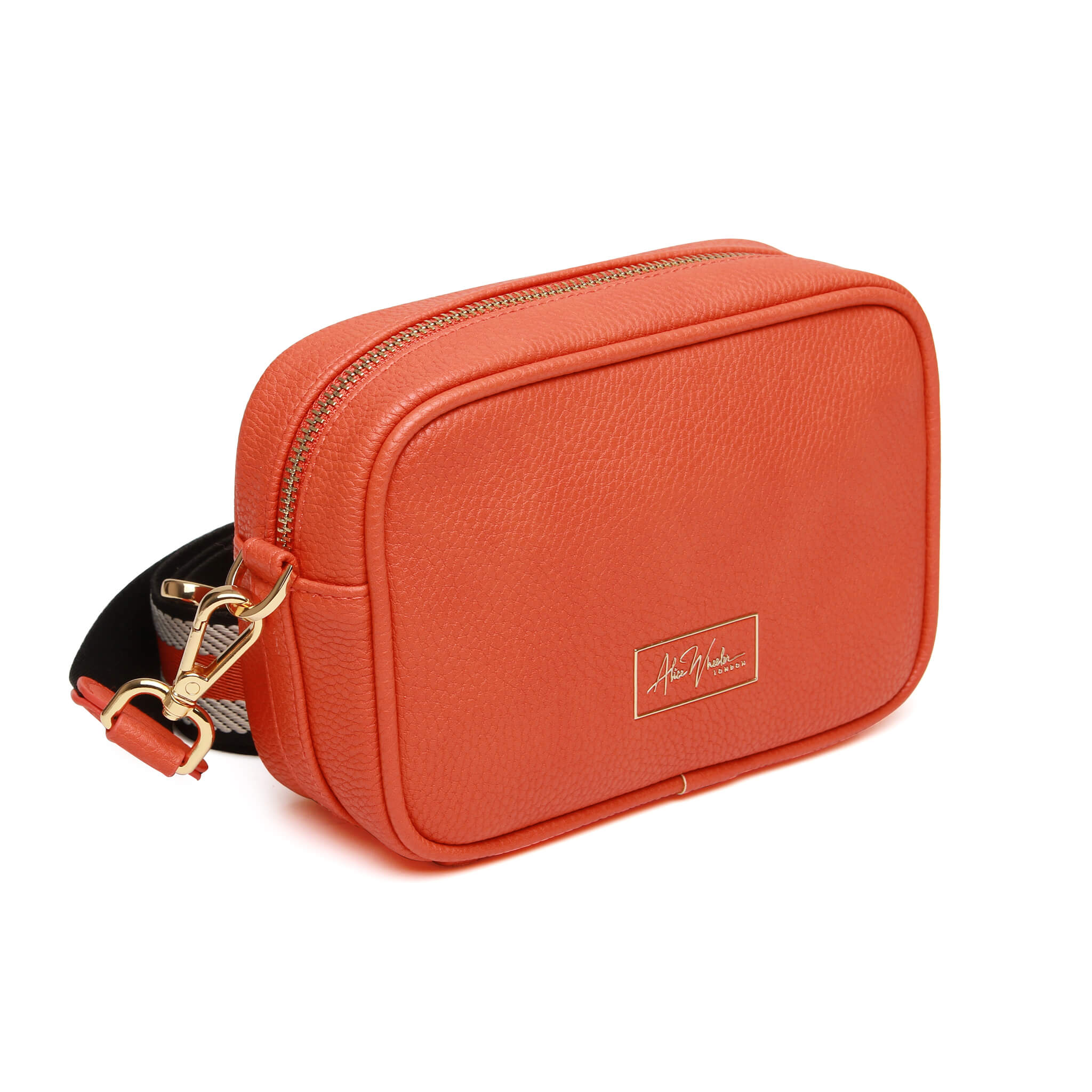 Mini Mayfair W Webbing Strap Bag In Orange
