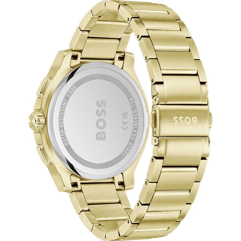 Peak 2.0 Grey Chronograph Dial With Gold Plated Bracelet Strap Men's Watch