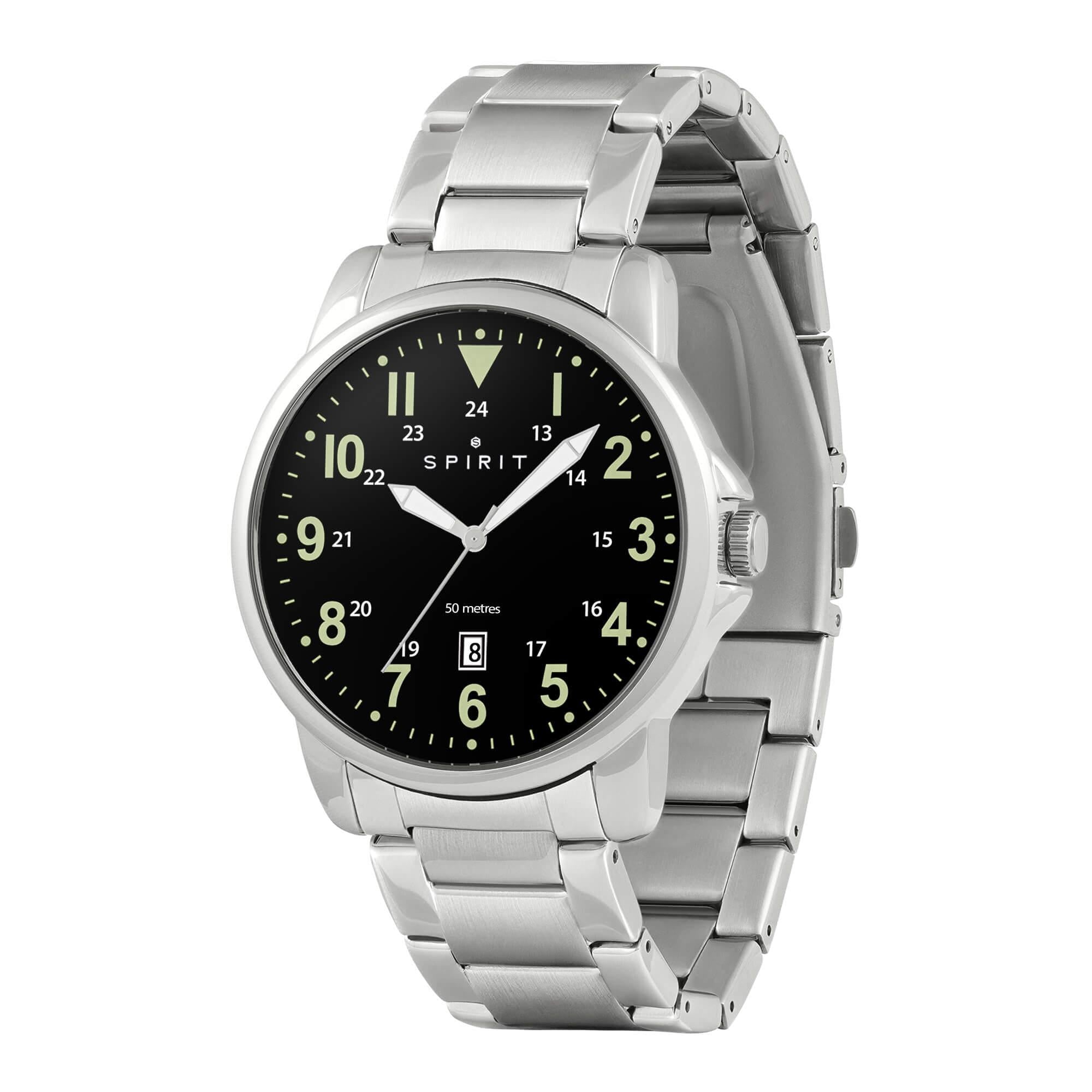 Gents Silver Sporty Bracelet Watch