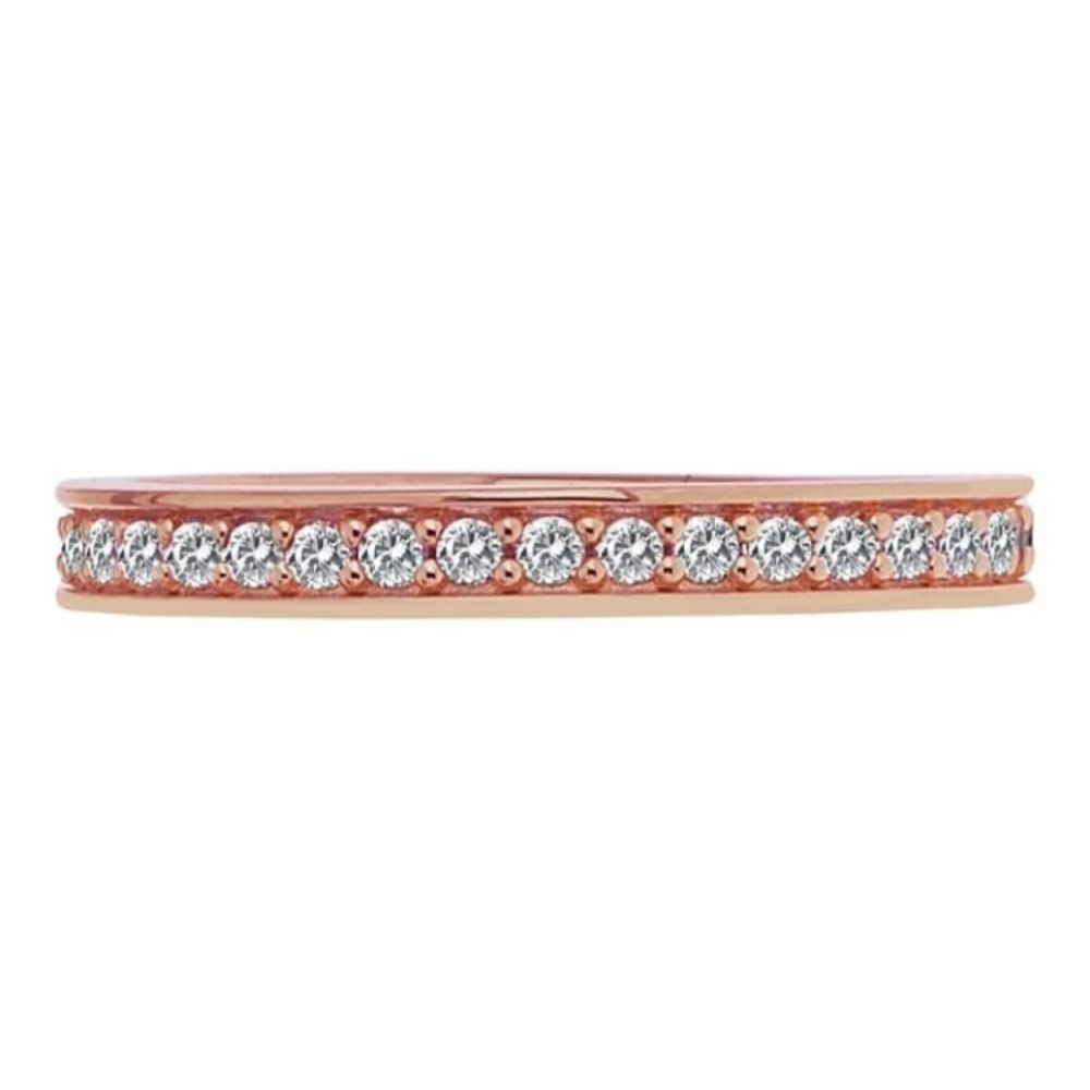 Infinito Rose Gold Plated Sterling Silver Ring