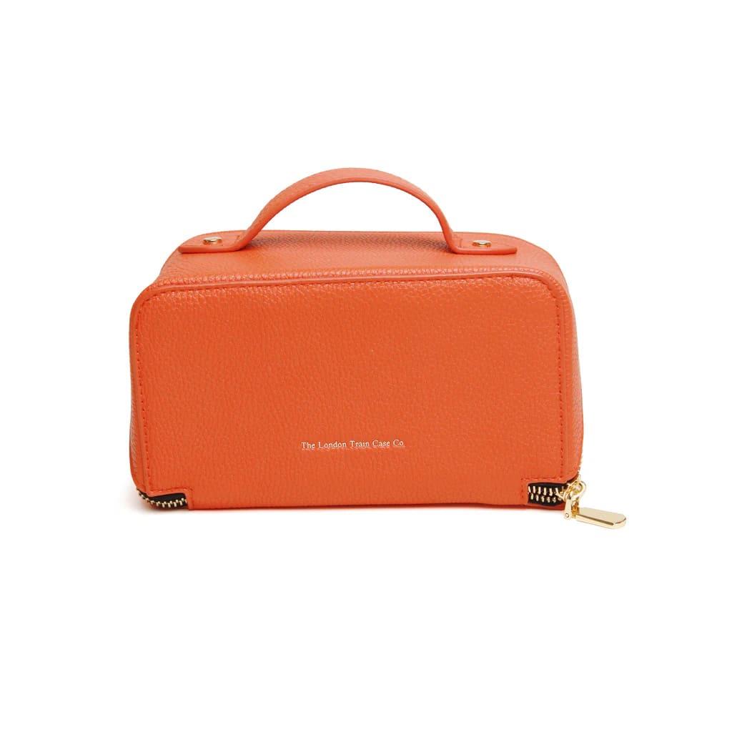 The London Train Case Co.- Orange & Black Train Mini Case
