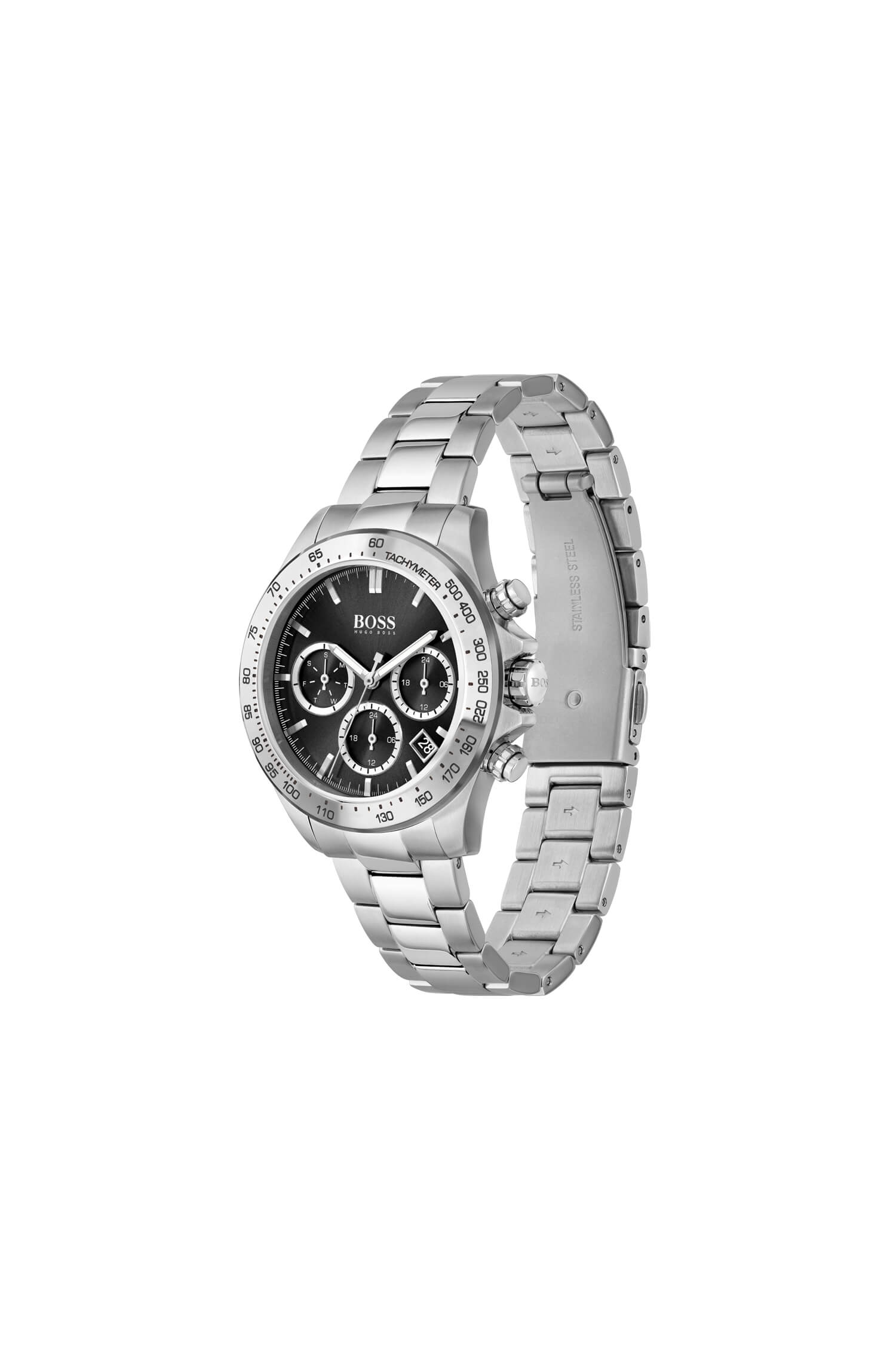 Novia Stainless Steel Black Chronograph Dial Ladies Watch