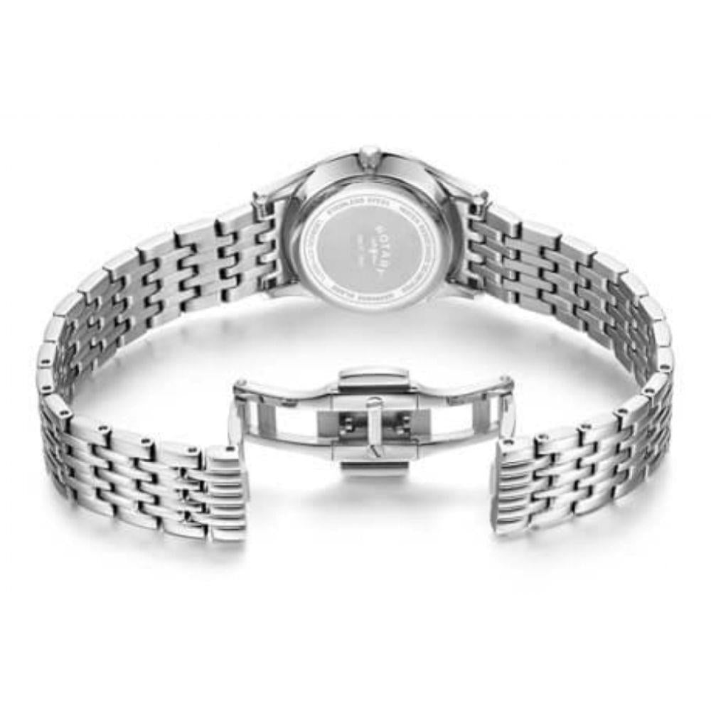 Ultra Slim MOP Dial Stainless Steel Bracelet Strap Ladies Watch