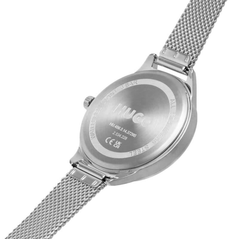 FLASH Pink Dial & Steel Mesh Strap Ladies Watch