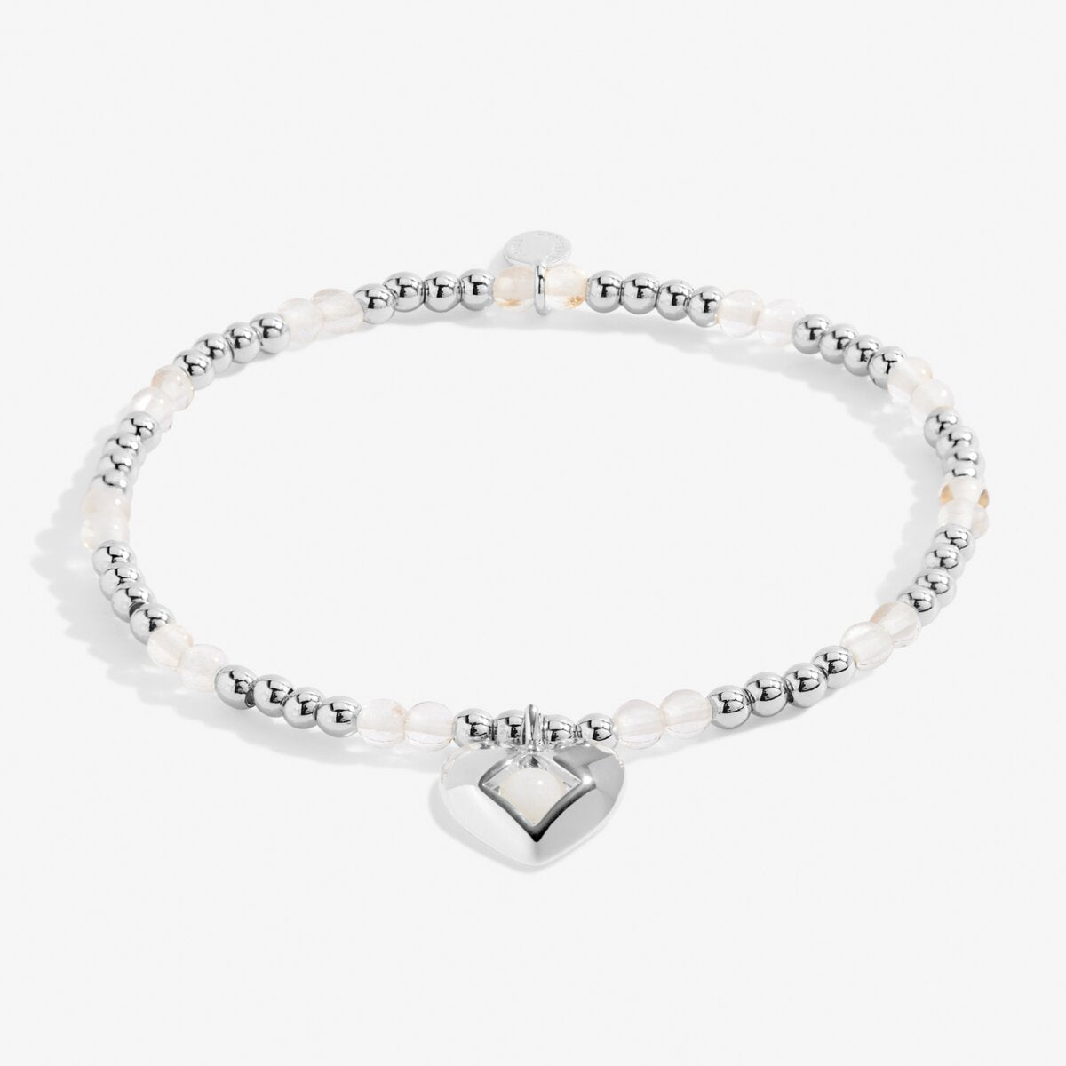 Birthstone A Little 'April' Silver Plated Bracelet