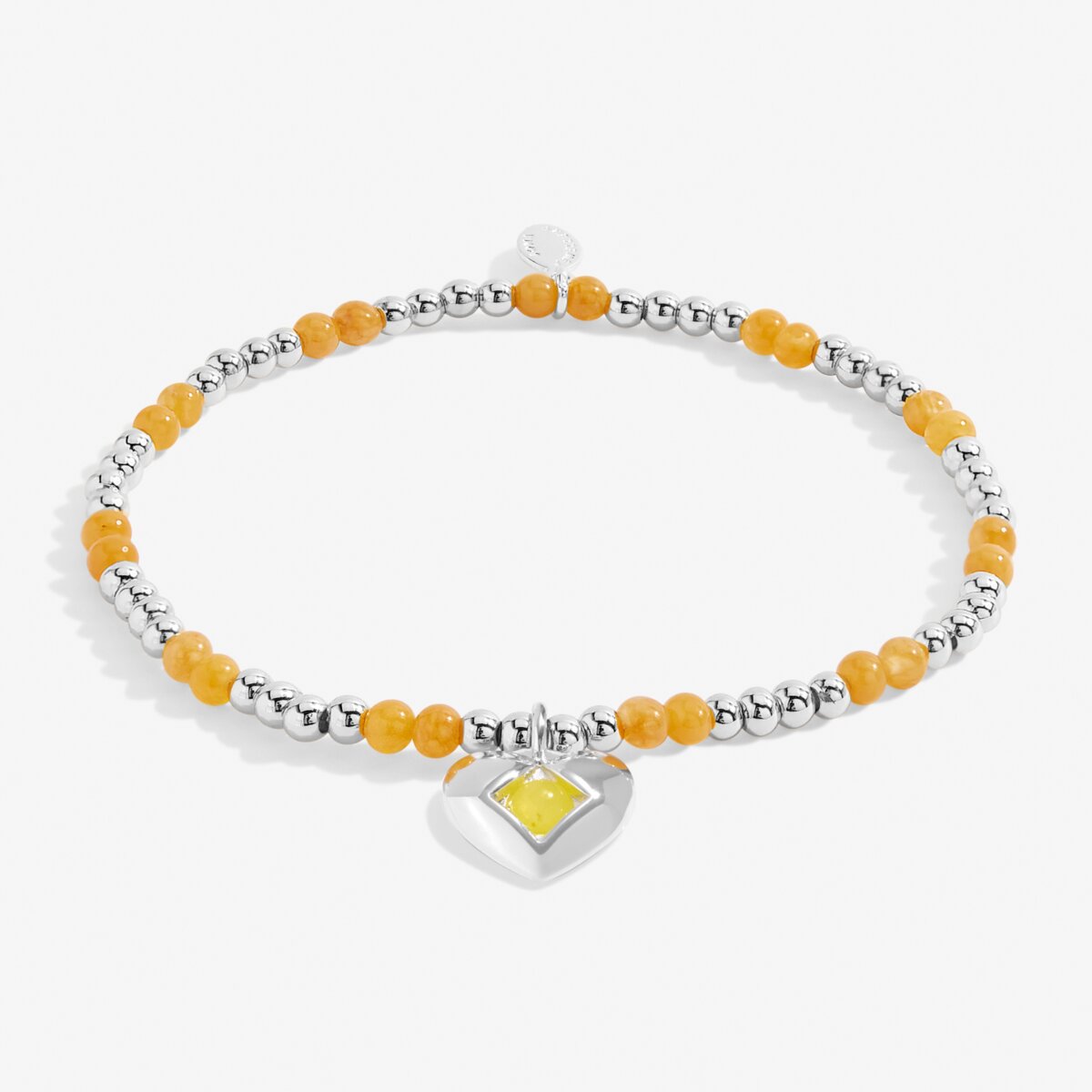 Birthstone A Little 'November' Silver Plated Bracelet