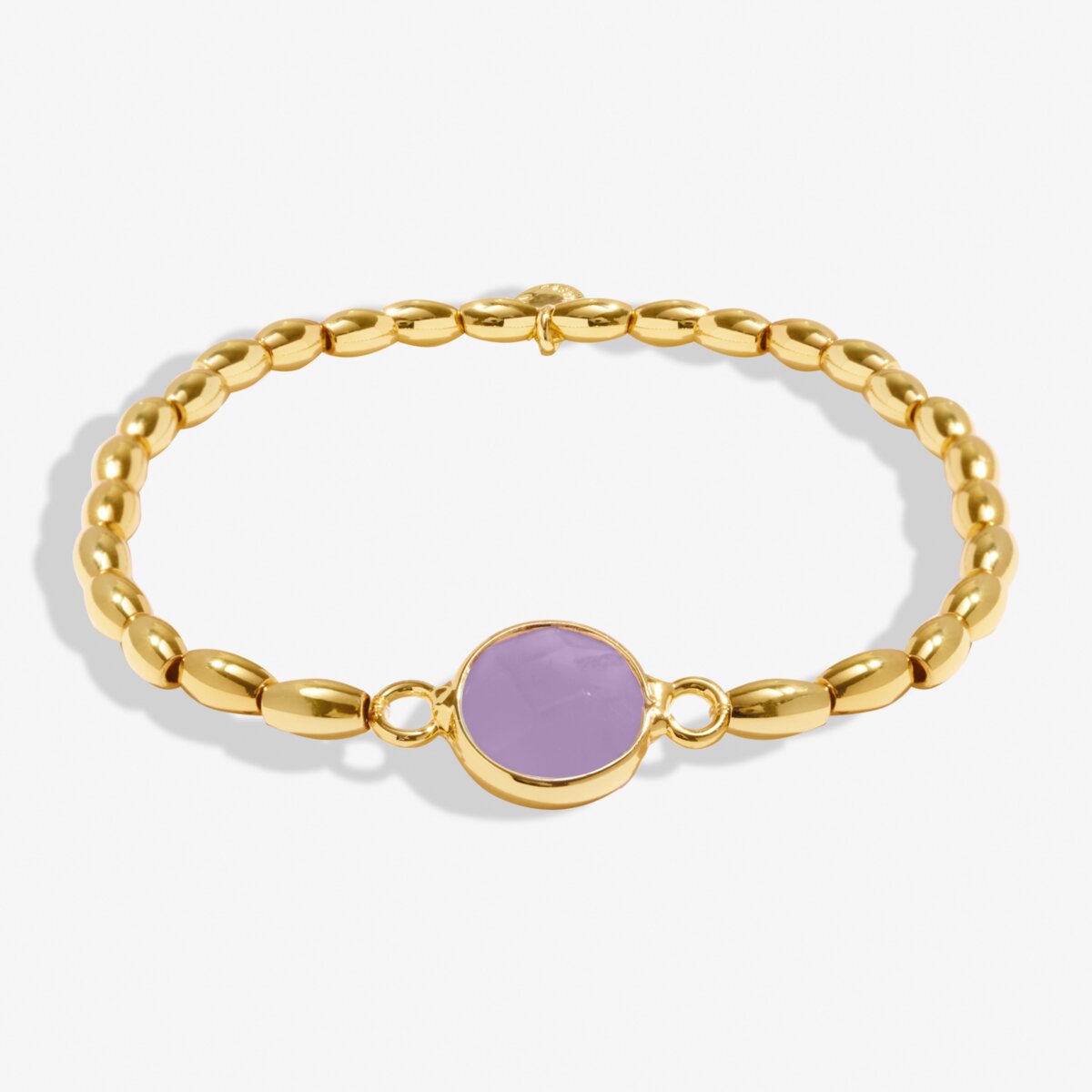 Serenity Stones Amethyst Gold Plated Bracelet