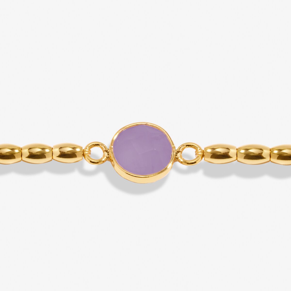 Serenity Stones Amethyst Gold Plated Bracelet