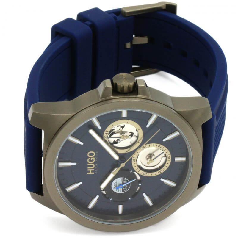TWIST Chronograph Blue Rubber Strap Blue Dial Gents Watch