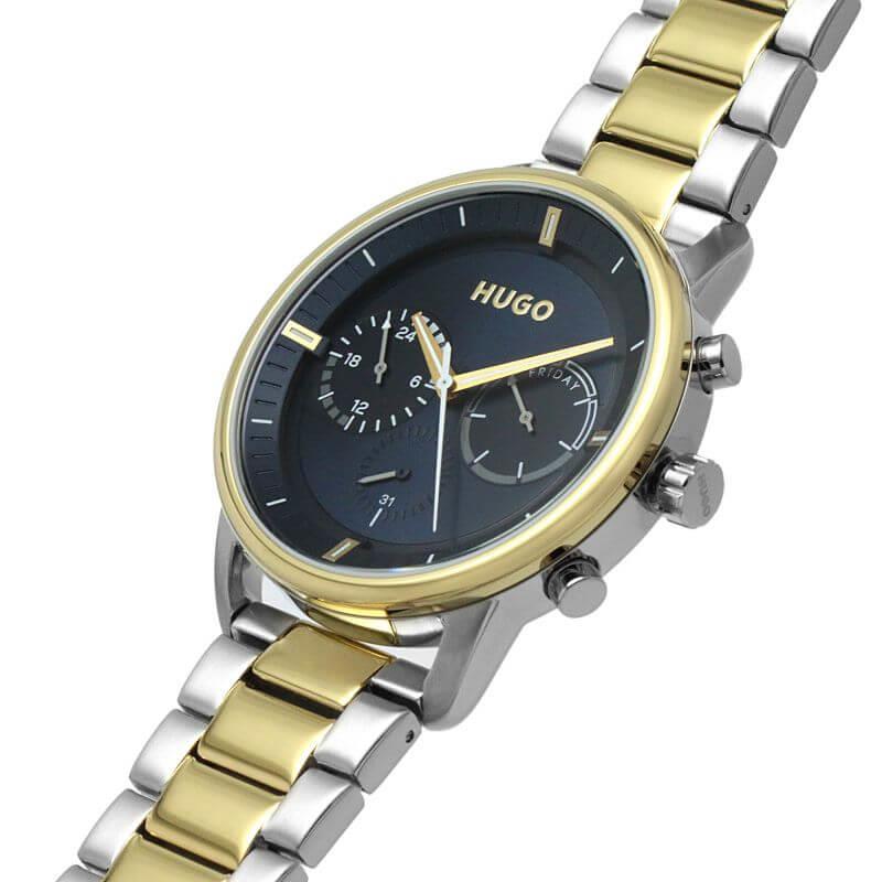 ADVISE Blue Dial Two Tone Bracelet Strap Gents Watch