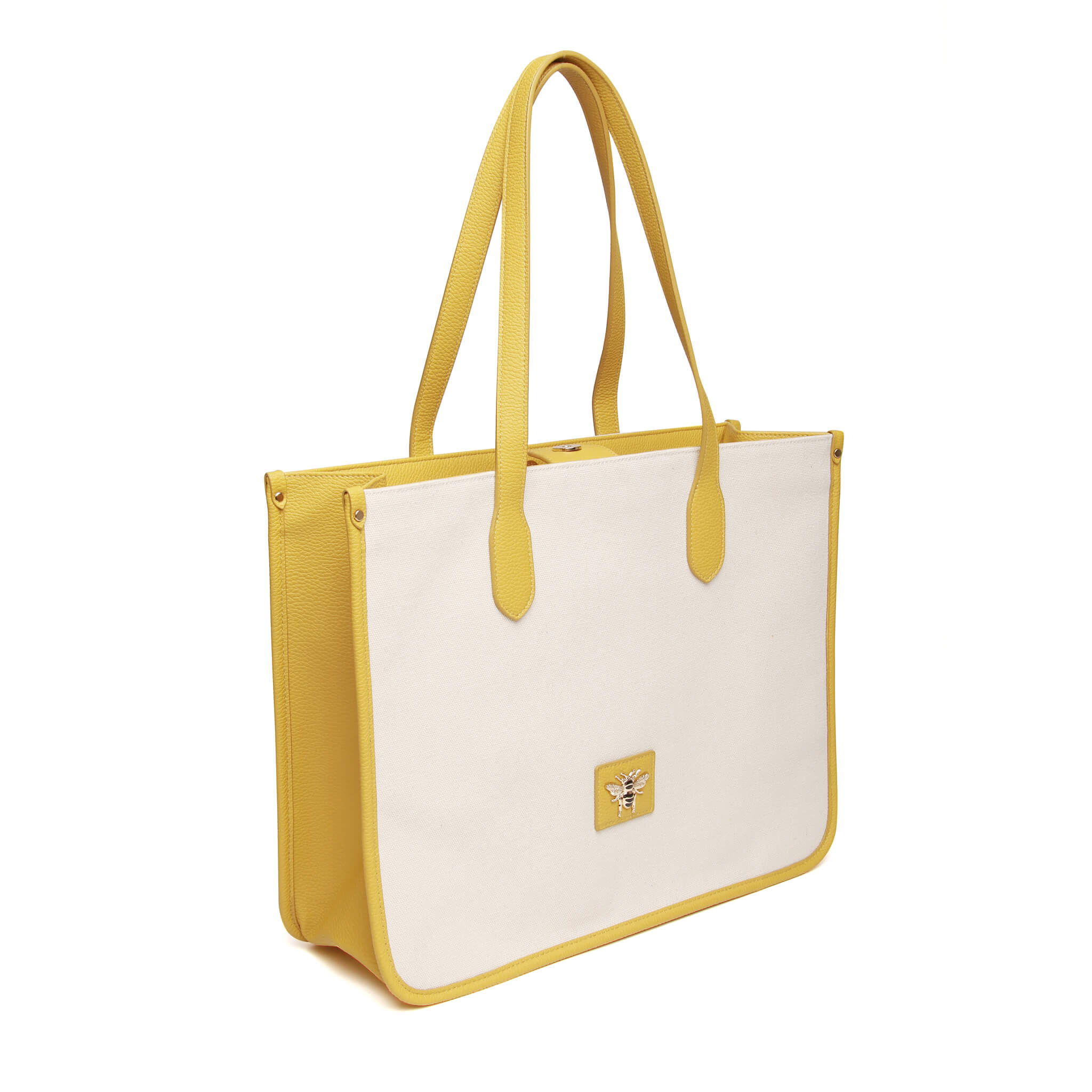 Kingston Canvas Tote In Mustard