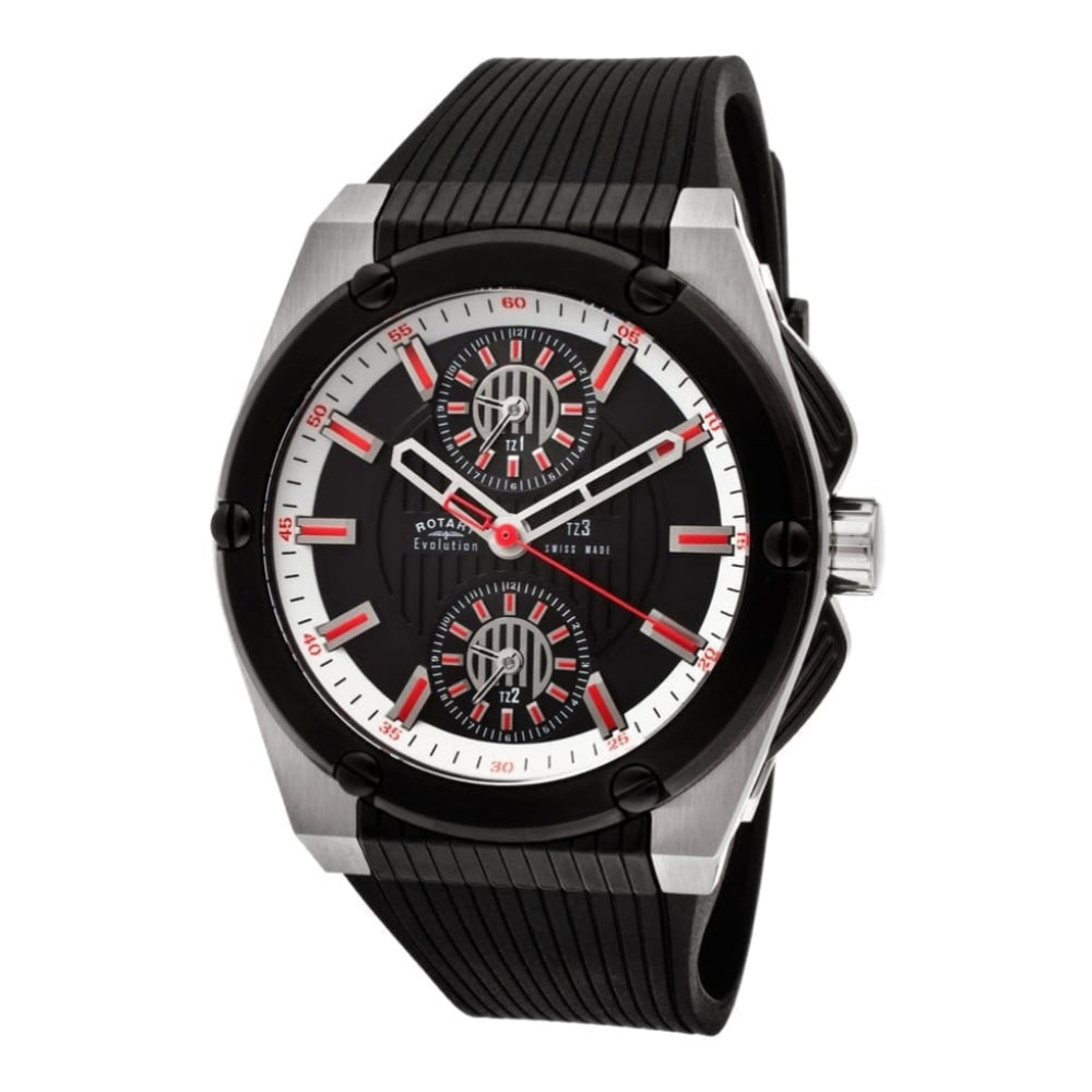 Mens Chrome Evolution Triple Time Zone
