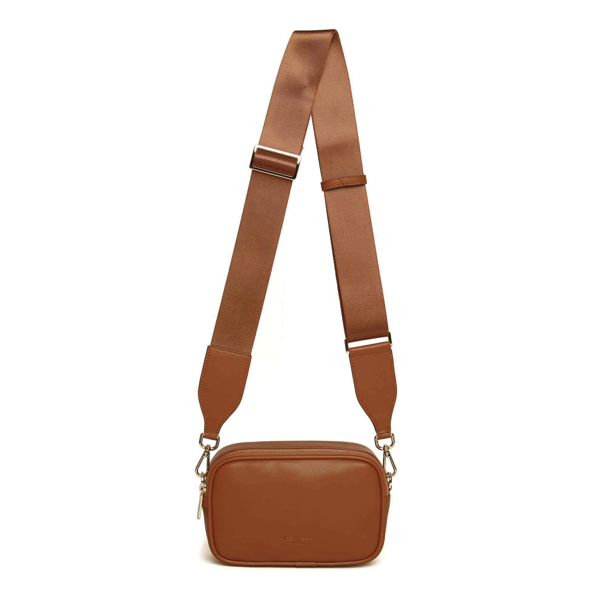 Madrid Cross Body Bag In Tan