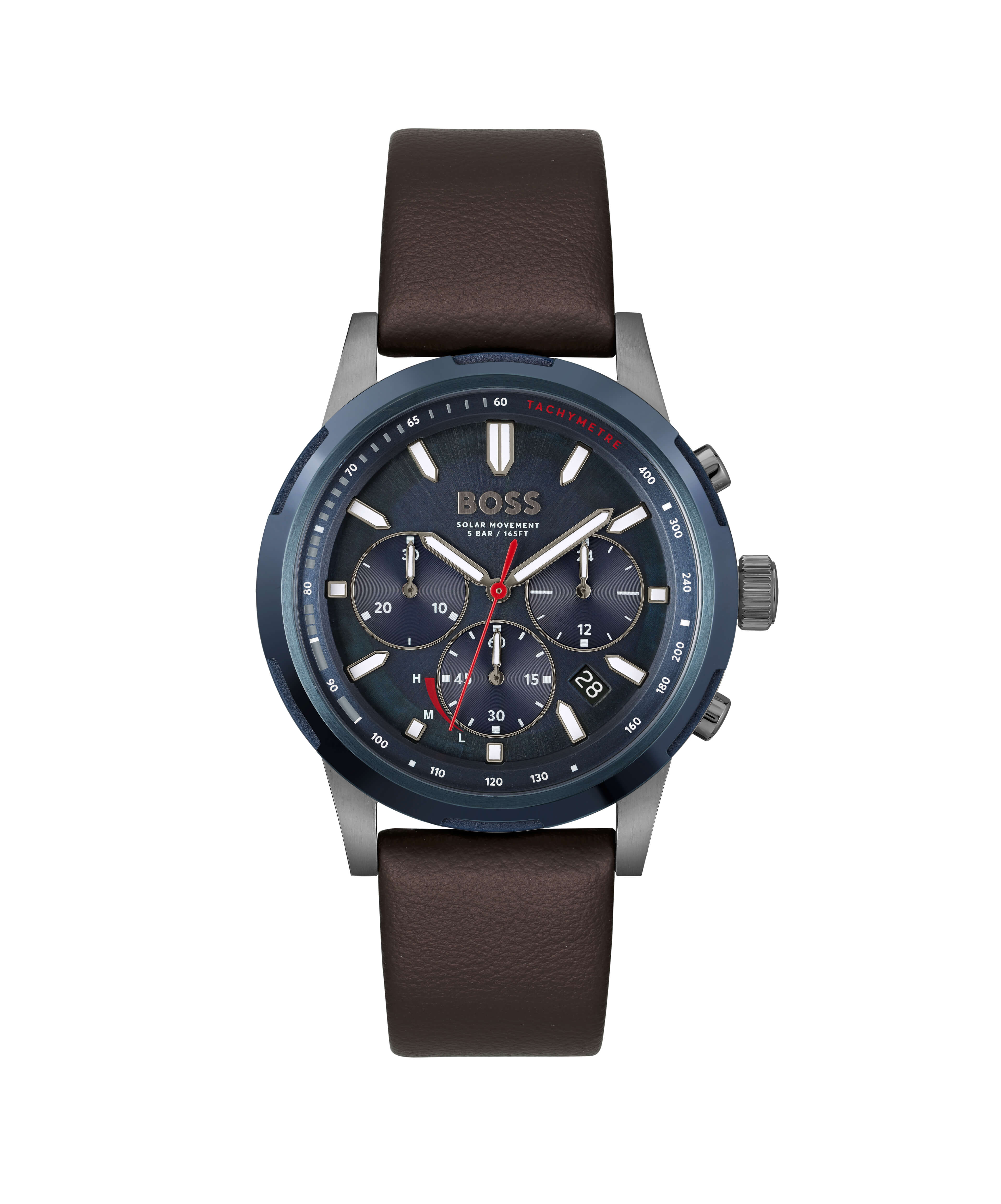 Solgrade Recycled Leather Strap Solar Powered Watch