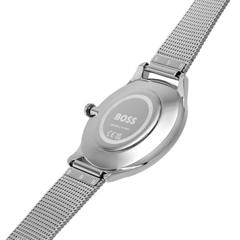 Pura Silver Dial Steel Mesh Bracelet Ladies Watch