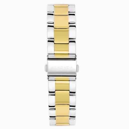 Taylor Black Dial  With Two Tone Case & Stainless Steel Bracelet Men's Watch