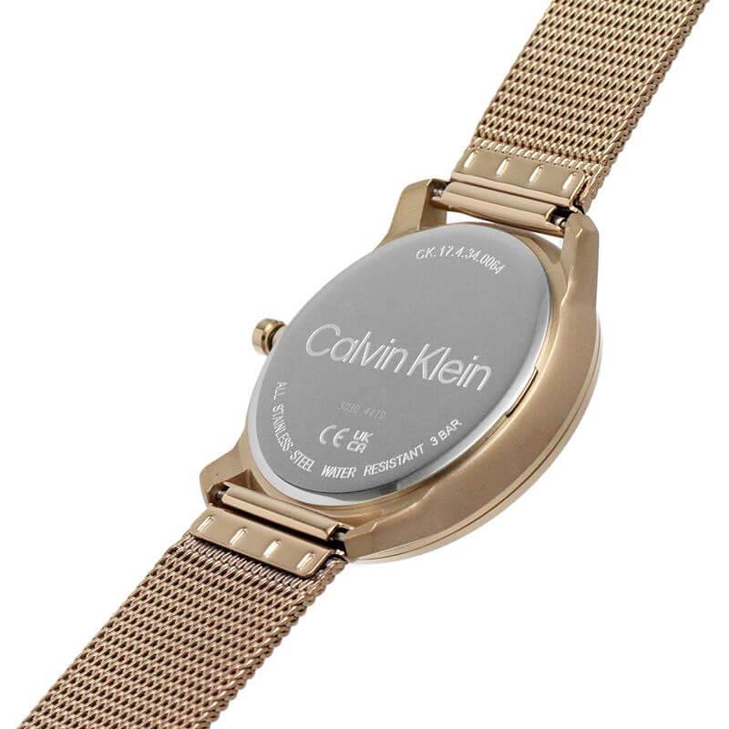 Iconic Rose Gold CK Dial & Mesh Strap Watch