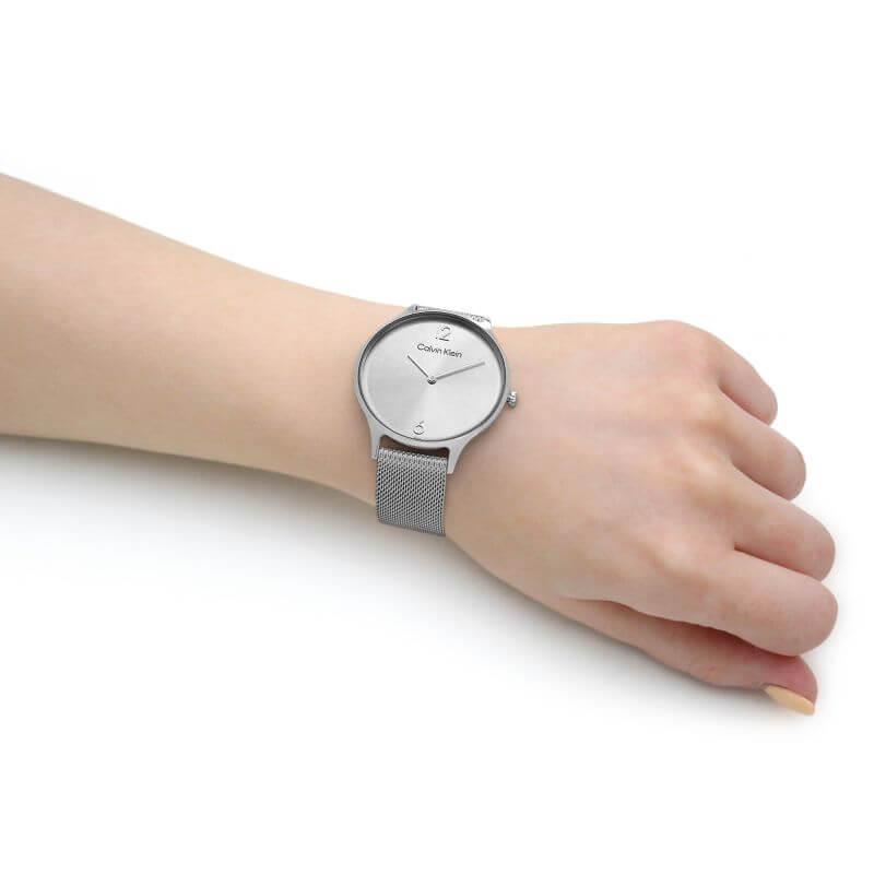 2H Silver Dial Stainless Steel Mesh Bracelet Watch