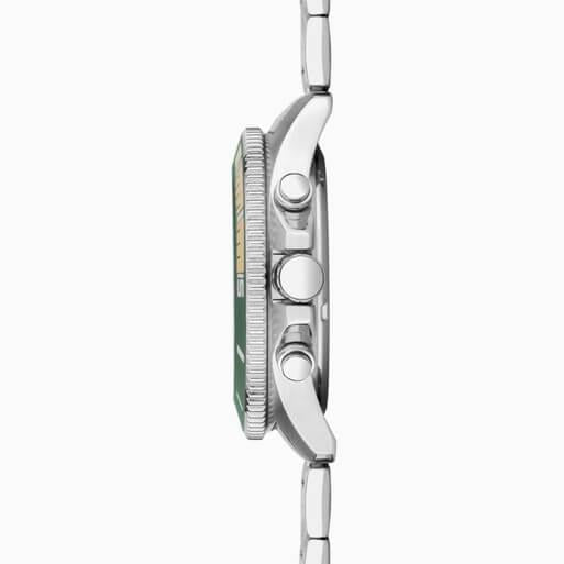 Pacific Wave Chronograph Green Dial With SS Case & Bracelet Strap Men's Watch