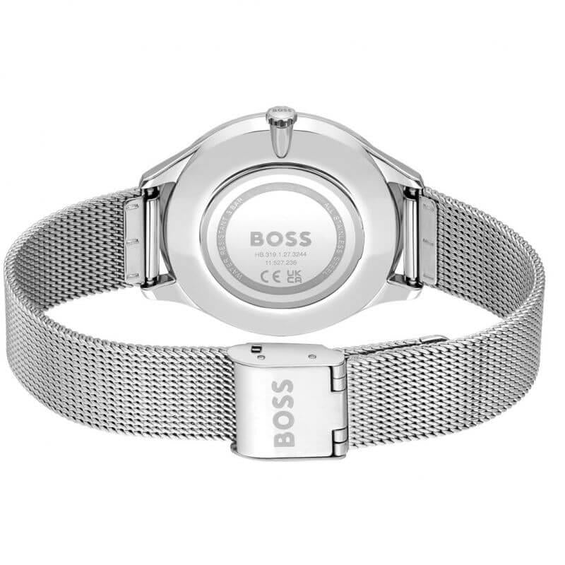 Pura Silver Dial Steel Mesh Bracelet Ladies Watch