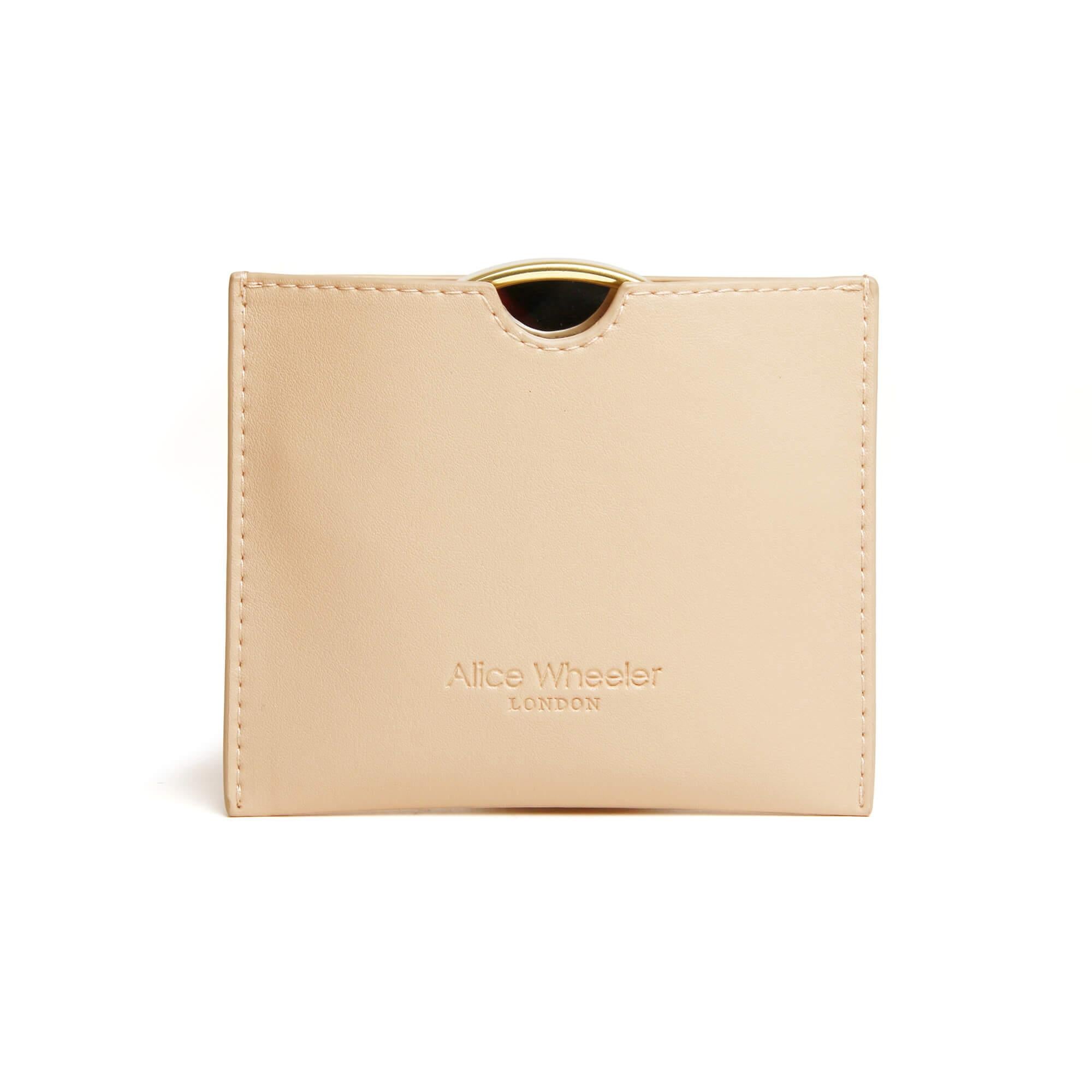 Mirror & Pouch In Sand