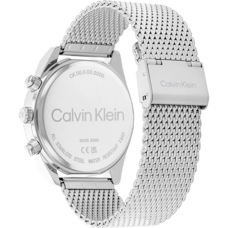 SS Blue Chronograph Dial With Mesh Strap Watch