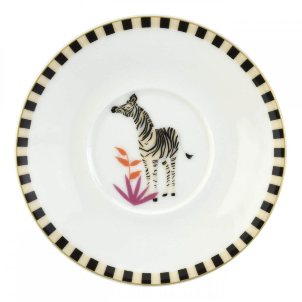 Tahiti Tea Cup & Saucer - Zebra