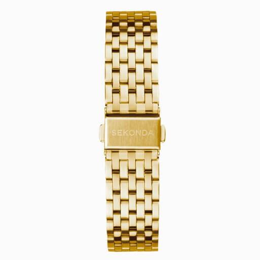Maverick Champagne Dial With Gold Plated Case & Bracelet Strap Men's Watch