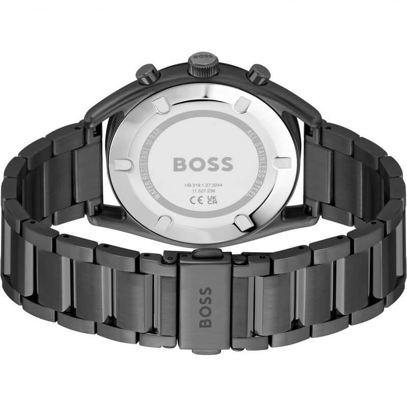Top Chronograph Black IP Bracelet Gents Watch