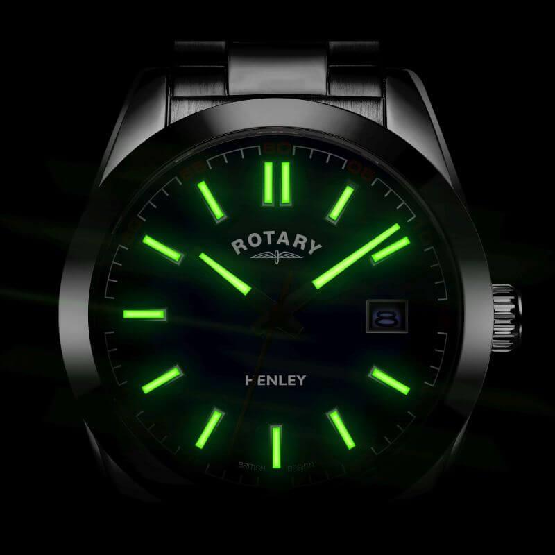 Henley Quartz Sapphire Blue Dial Gents Watch