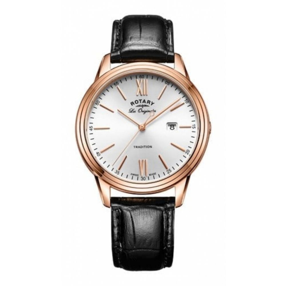 Les Originales Rose Gold Plated Tradition Quartz Watch
