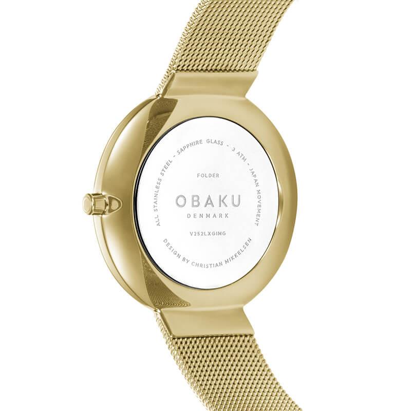 FOLDER - GOLD Ladies Ultra Slim Watch