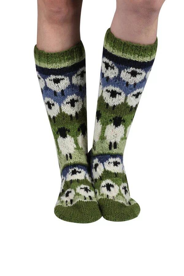 Flock Of Sheep Long Socks
